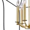 Cwi Lighting Tudor 6 Light Chandelier With Satin Gold & Black Finish 1223P20-6-602 - alternate 4